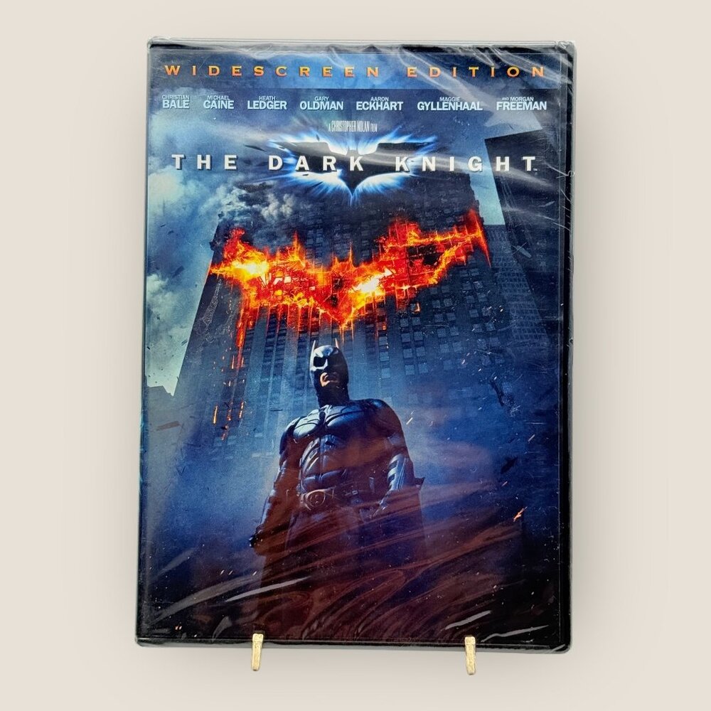 The Dark Knight DVD Widescreen Edition Christian Bale Heath Ledger Batman Movie